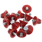 HOODANCOS 12 Stück Austauschbare Fußballschuhstollen aus Metall und Kunststoff 13mm Schraubstollen für Fußballschuhe Verschleißfest und Langlebig für Verschiedene Spielsituationen Rasen