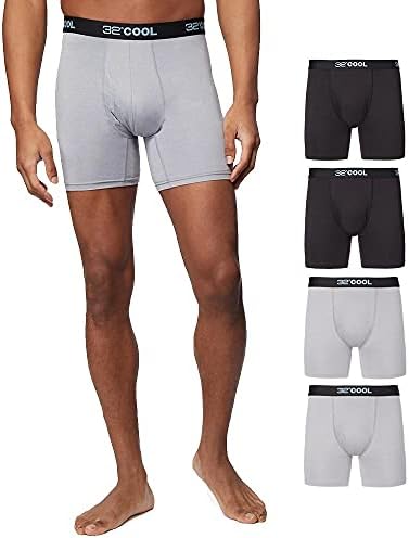 32 GRADOS COOL - Calzoncillos tipo bóxer de secado rápido para hombre, con cintura elástica cómoda