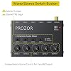 PROZOR 4-Channel Compact Audio Mixer - 6.35mm Audio Stereo Mixer with Independent Volume Control Dual Mono/Stereo Modes, Ultra-Low Noise, Type-C Powered Metal Shell for Studio Guitar Keyboard Mic #2