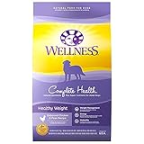 Wellness Natural Pet Food Complete Health Natural Dry Healthy Weight Dog Food, Chicken & Peas, 26-Pound Bag