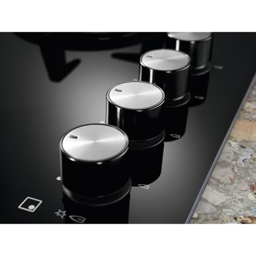 Electrolux KGE6633NOK Placa de gas de 60 cm y 3 zonas, Zona Wok, Mandos Frontales, Calor Instantaneo, Autoencendido electrónico, Termopar de Seguridad, inclue Inyectores para intercambio, Negro - imagen 10