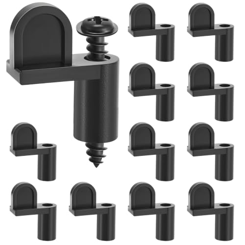 Blulu 12 Pack 7/16 in Nylon Window Screen Clip with Screws