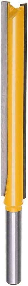1Pcs 1/4" Shank Diameter Straight Router Bit 2 Flutes 3inch Blade Extra Long Woodworking Milling Cutter