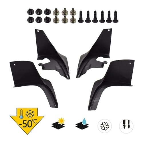 Garde-Boue pour Tesla Model 3 2016-2021 Bavettes de Protection Noires