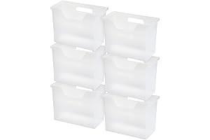 IRIS Clear Plastic Hanging File Organizer for Maximum Storage and Organization
