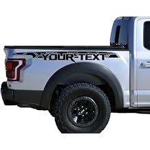 SVT Bed Outline Decals-Sticker Honey Comb Desing Side Graphics Letters R A P T O R Truck Bed Bedside Decals Set