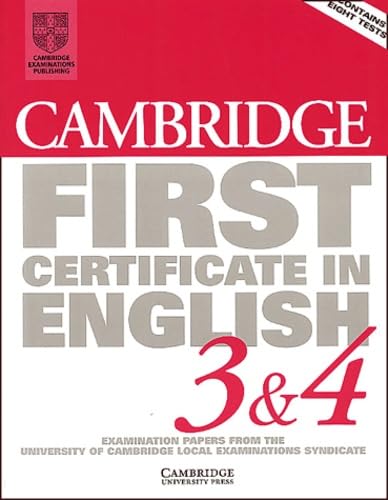 Cambridge First Certificate in English 3 and 4 Student's Book ...