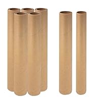 12 Stück Papprollen Bastelrollen 40x3,5cm und 40x4,5cm Runde Bastel Cardboard Tube Craft Rolls für DIY, Kreative Handarbeit und Kunstprojekte