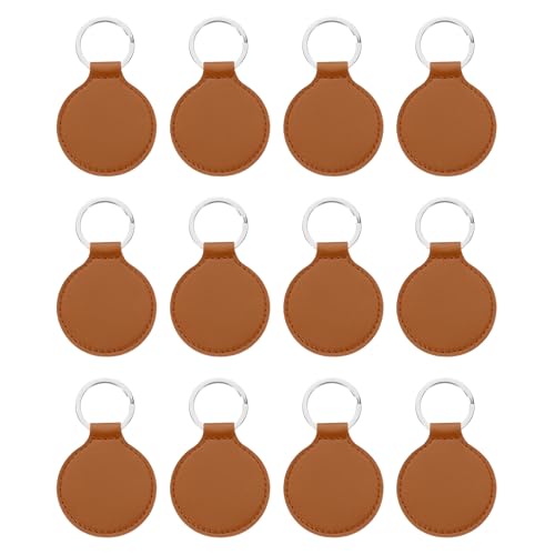 Porte-clés vierges sublimation de qualité supérieure en cuir PU imprimable PATIKIL