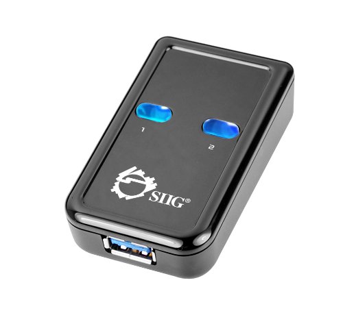 SIIG SuperSpeed USB 3.0 Switch 2-to-1 Adapter (JU-SW0012-S1)
