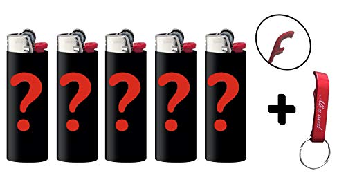 All u need BIC Maxi Surprise Mix Feuerzeuge Reibrad Lighter Zufällig Flints Zündstein J26 8 Stück + Keyring…