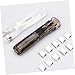 SEWACC 1 Set Mini Push Document Clamp Dispenser with Refill Clips Portable Handheld Paper Clam Clips for Office Supplies Lightweight Timesaving Tool for Organizing Files and Documents