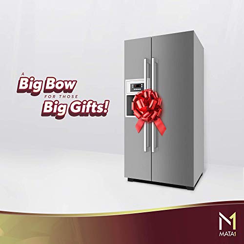 Mata1 M1-BOW18-RED01 Huge Car Bow (Shiny Red, 18 Inch) Big Gift Wrapping Bow For Large Gift Decoration, Giant Indoor/Outdoor Bow thumb #3
