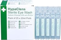 Safety First Aid Group HypaClens Saline Eye Wash Pods, (Pack of 25)