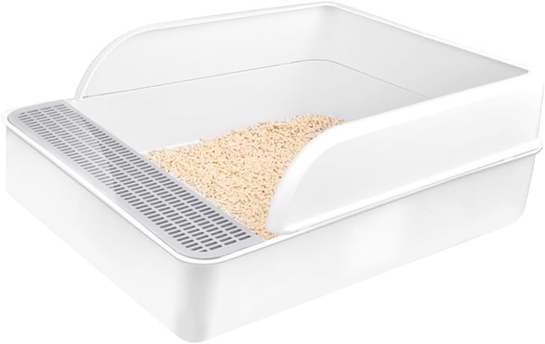 Kisangel Cat Litter Box Enclosure Cat Toilet Litter Spatula Perfect for Home Style