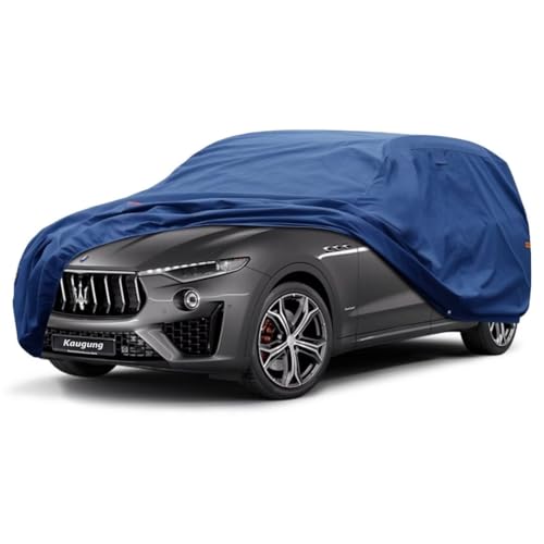 Image of Kaugung Heavy Duty SUV Cover Custom Fit for Maserati Levante (2016-2025),SUV Car Cover Waterproof All Weather with Anti-Theft Lock,Sun, Rain, Dust & Snow Protection.(USA Warehouse,Within 3-7 Days)