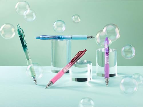 Set de 4 bolígrafos Pilot G2 Bubble gel retráctiles azul tinta miniatura 7