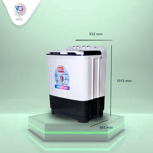 Image of VG 9 KG Semi automatic Washing Machine (VGWS90AGGB)