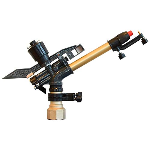 RIEGOPRO Cañón de Riego RP30 | 1½" Hembra | Circular y Sectorial | Alcance 16m - 25m | Juego de Toberas Incluido | Uso Agrícola y Deportivo
