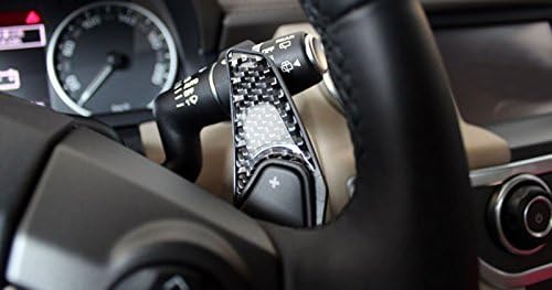 ITrims for Land Rover Discovery 5 (L462) 3rd Generation 2017 2018 2019 Car Accessories Interior Center Console Wheel Button Cover Paddle Shifters Cover Trim 2PCS Carbon Fiber