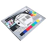 Tableau de test de résolution : ce tableau d’étalonnage d’objectif utilise des matériaux durables pour résister à des réglages répétés. il sert de guide de réglage pour l’installation et la maintenance courante, et constitue un outil de test professionnel pour la résolution des objectifs