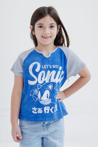 SEGA Sonic The Hedgehog Girls T-Shirt Little Kid to Big Kid Sizes (4-14-16)2