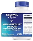 Blue Stork Fertility Supplements for Men - Supports Conception for Him - Male Prenatal Vitamins with Maca Root, Ashwagandha, Folate, B12 - Sperm Heath, Drive, Motility - 60 Capsules