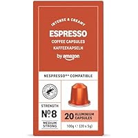 by Amazon Cápsulas de Aluminio de Café Espresso Compatibles con