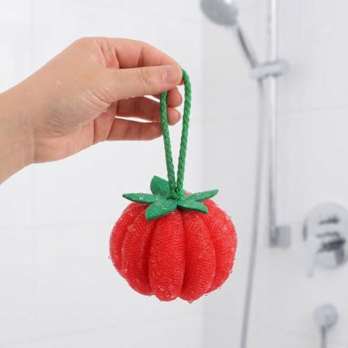 Esponja de baño Cabilock de 8 piezas de PE en forma de fruta 5