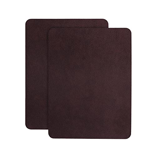 JDLUGH Sofa Leather Repair Patch Tape, 8.2x11 Inch2PCS Self Adhesive Couch, Car Seat, Office Chair, Leather Furniture, Vinyl Repair Patch Kit for Furniture (Brownish Brown)