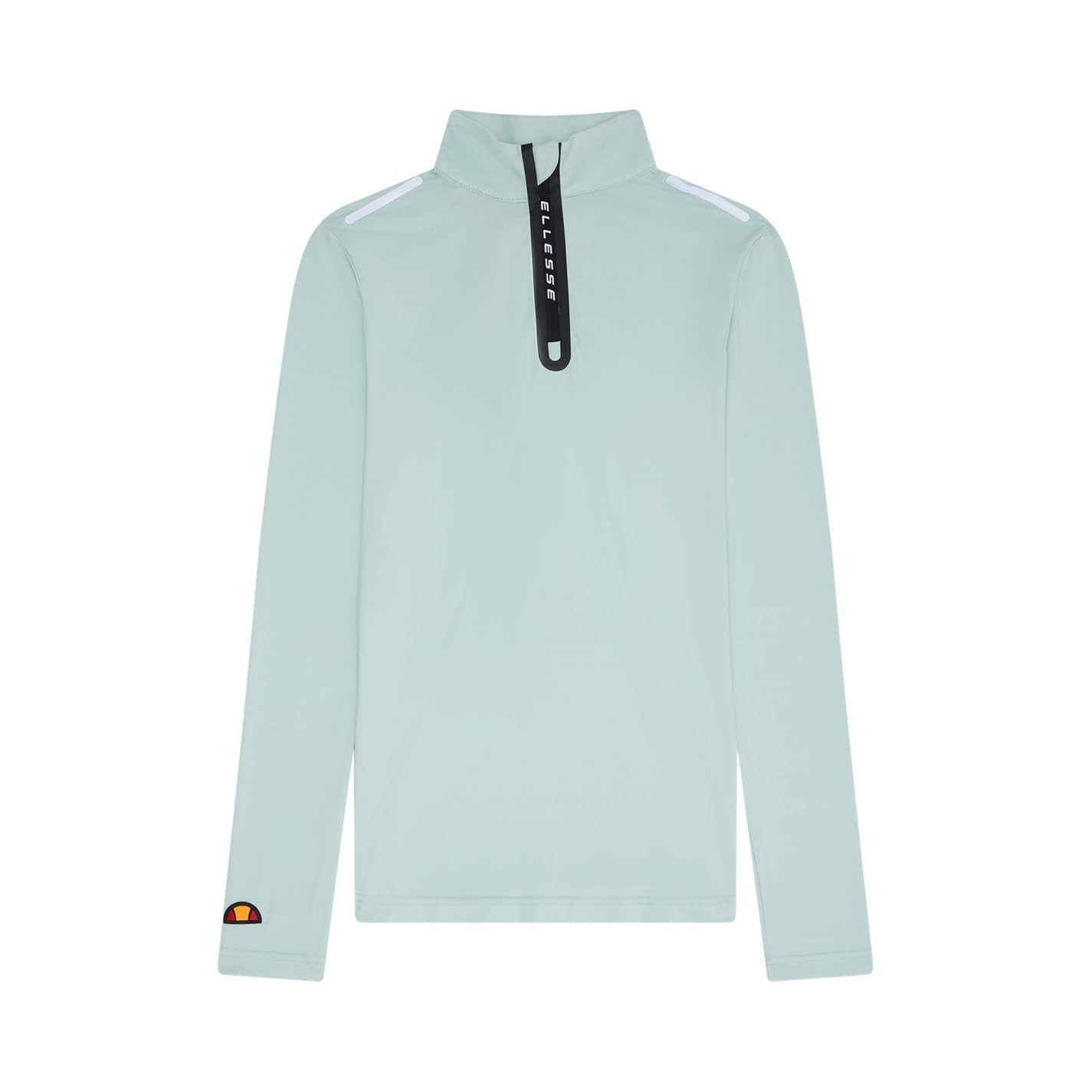Ellesse Women's Juliano 1/2 Zip Top Long Sleeve, Light Green, 10 (S)