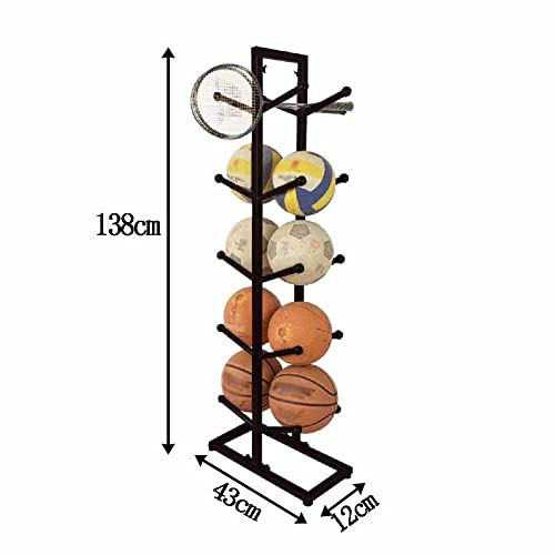 Support de rangement pour ballons double face avec structure au sol multicouche stable - 3