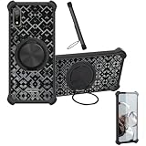 Custodia per SFR Altice S33 Case Phone Cover Custodia [ con 9H HD Vetro Temperato][Supporto ad Anello a 360°, Magnetico] CX-16-HEI