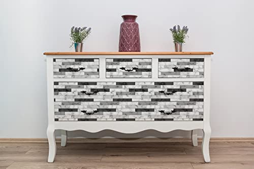 Vinilo para muebles de mármol de 100x50cm lámina adhesiva para cómoda y estantes 5
