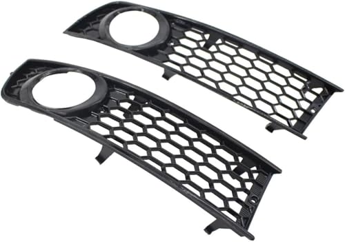 Rejilla de lámpara antiniebla delantera para A4 B6 2002-2005, panel de malla tipo panal, 2 uds 4