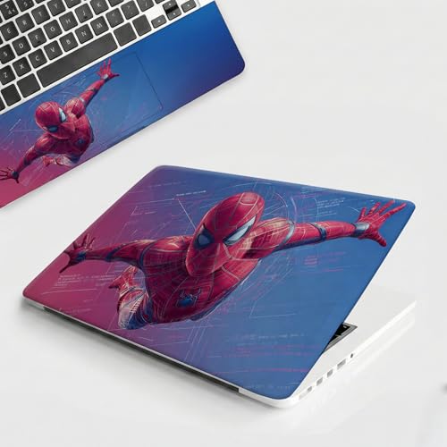 Image of NoWorries Laptop Skin for 15.6 & 14 Inch Laptop | Motivational, Superhero, Sports & Graphic Design Laptop Sticker Wrap | Premium Vinyl Laptop Cover (Spider Men, 15 x10inches)