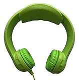 Kidrox Wired Kids Headphones | Volume Limited with Padded Cushions and Removable Size-adjuster | Safe for Children (Green)
