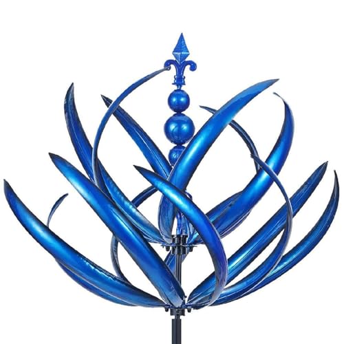 Metal Wind Spinner, Wind Chime Windmill Weatherproof And Stable, Rotating Windmills Sculpture, Winds Spinner With Stake, Winds Sculpture Spinners For Lawn, Yard, Backyard