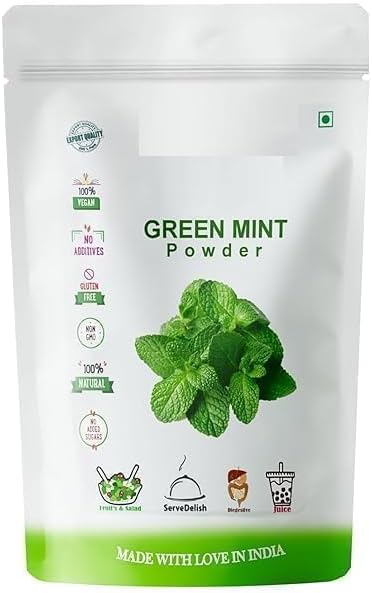 Green Mint Leaf Powder Pudina Leaf Powder -100 GM