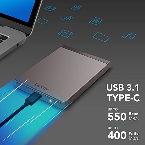 Image of Lexar SL200 2TB Portable SSD, Up to 550MB /s Read (LSL200X002T-RNNNU)