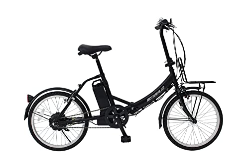 ACTIVE PLUS(アクティブプラス) 20インチノーパンクタイヤ 電動アシスト折畳自転車 LEDライト・サークル錠・フロントキャリア付き