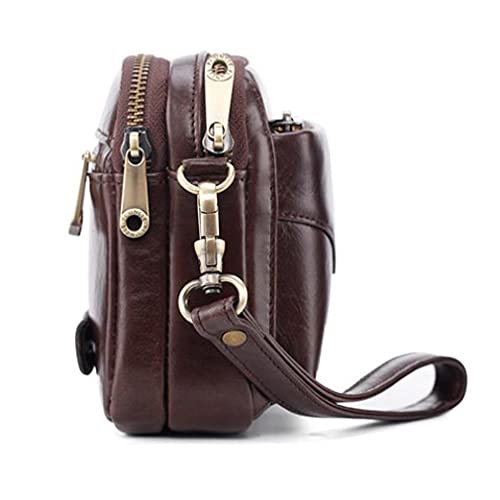 Leather Clutch Bag Wrist Purse For Men Women Business Organizer Wristlet Strap Pouch Coin Money Case Wallet Handbag Cell Phone Holder Daypack #TOP4