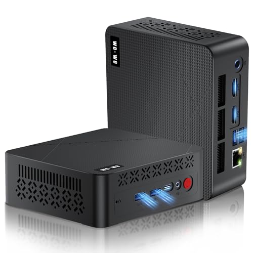 Image of wo-we Mini PC AMD Ryzen 5 3500U(Beats N150 /4300U), 8GB DDR4 RAM 256GB NVMe SSD, Vega 8 Graphics Mini Desktop Computer,Triple 4K Displays,Support 2.5''SSD,USB-C /Dual HDMI,WiFi5 BT5.0 for Office Home