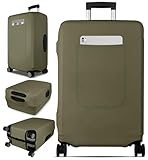 Slohif Luggage Cover for Suitcase Tsa Approved Protector - Luggage Sleeve Suit Case Cover Travel Stretch Large Baggage Case Protective Washable Fit 24-27 Inch Green