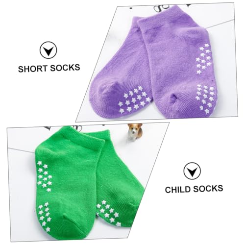 6pairs Parent-boy Girl Yoga Socks Cotton Boys and Girls Socks Moisture Wicking Ankle for Summer2