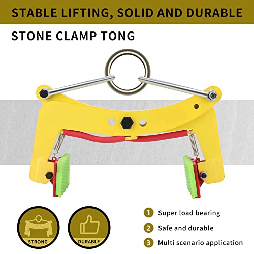 Lifting Clamps Beam ​Jaw Opening Adjustable, Plate Lifting Clamps Beam Of Glass Slabs/Metal Sheet/Granite Island, Roadside Stone Clamp Curb,D325 #TOP2