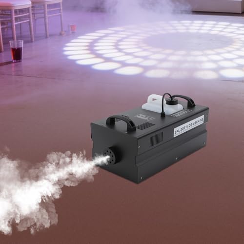Máquina de humo portátil de 3000 W con control DMX512, panel y mando a distancia, tanque grande de 3 L, diseño fácil de rellenar para bodas, fiestas, discotecas, conciertos y Halloween, enchufe estadounidense, color negro miniatura 4