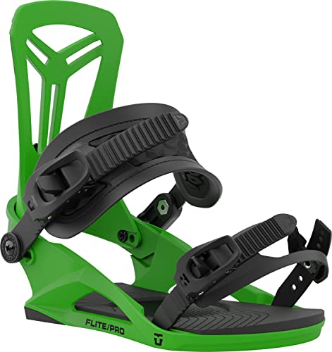 Union Flite Pro Snowboard Bindings Mens Sz L (10.5+) Green #TOP1