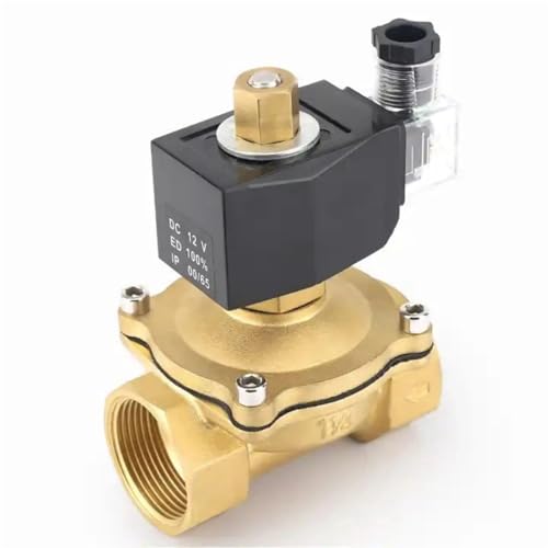 Électrovanne normalement ouverte en laiton 3/8 24V action directe eau air - 4