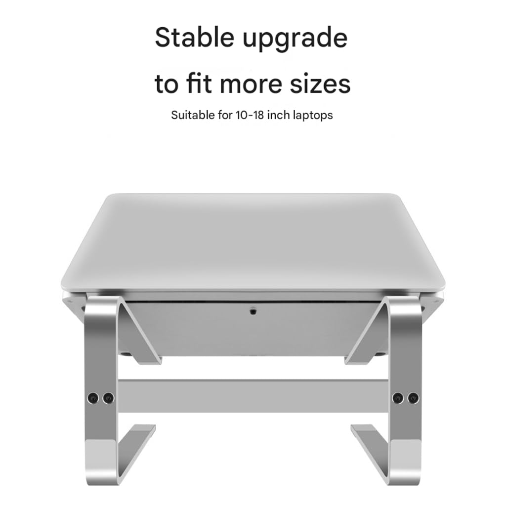 Soporte ergonómico de metal para computadora portátil